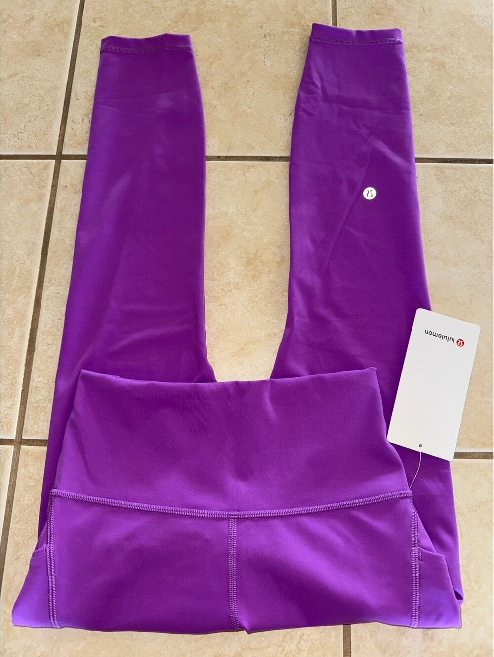 Lululemon Wunder Train With Pockets High Rise 25” Moonlit Magenta Size 6 NWT